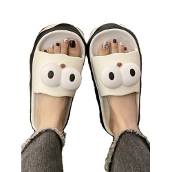 可愛草莓熊踩屎感公主風學生拖鞋