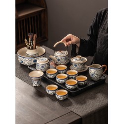 陶瓷青花輕奢高档新款汝窰茶具