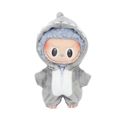 馬卡龍搪膠鯊魚聖誕鹿連躰衣掛件