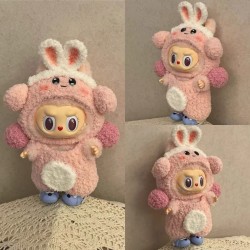 labubu拉佈佈搪膠衣服娃衣周邊拉不不頭套發箍帽子圍巾圈